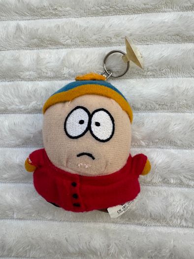 South Park 2000 Eric Cartman plush key keychain for car/window approx. 10 cm. Used Please see photos
