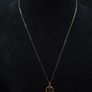 Vintage 9ct Gold Initial M Pendant Necklace Image 2