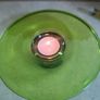 Lovely Green Handmade By maria vinka Nite Light Candle Holder. Image 9