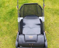 VEVOR Push Lawn Sweeper, 21-inch Leaf & Grass Collector