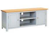 TV Cabinet 120x35x48 cm Solid Oak Wood