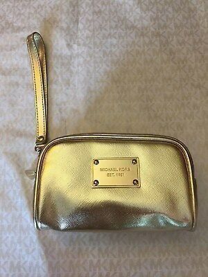 Michael Kors Black Leather Gold Chain Tote Bag