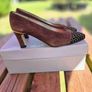 Vintage Roland Cartier Suedette Heels, Size 4 UK, 37 EU Brand New/Vintage, AV Image 6