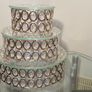 Crystal cake stand set of 5 pieces large size Image 3