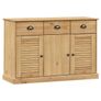Sideboard with Drawers VIGO 113x40x75 cm Solid Wood Pine Image 2