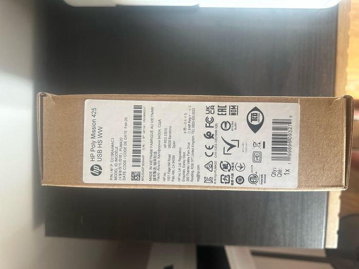 HP Poly Mission 425 USB HS WW headset