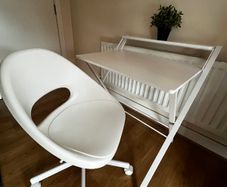Lovely folding desk and ikea chair