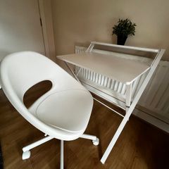 Lovely folding desk and ikea chair