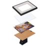 7x5'' / 13x18cm Wood Photo Frames Set of 3, Vintage Wooden Rustic Picture Frame Set with High Definition Glass Image 3