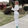 REDUCED Fab Zara Insta Famous Bloggers White Linen Blend Embroidered Trousers Size Large UK 12 New with Tags Image 4