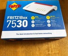 AVM FRITZ!Box 7530 AC+N Router - DSL/VDSL 866 Mbps (5GHz) & 400 Mbps (2.4 GHz) Supervectoring 35b WLAN Mesh, DECT Base Media Server Compact High Performance Wireless Modem Internet