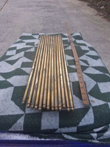 16 Victorian Brass Stair Rods( 23 Inches Long)