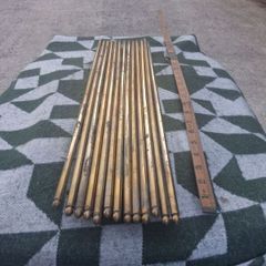 16 Victorian Brass Stair Rods( 23 Inches Long)