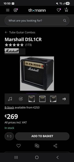 Marshall DSL1CR Valve Combo Amp