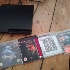 Modded PS3 Slim + games
