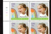 2012 Ireland Barnardo's Ireland Commemorative Stamp Plate Block 1A1A1A1A Mint Never Hinged (MNH)