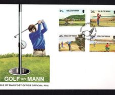 1997 Isle of Man Golf Commemorative Stamps First Day Cover (FDC)
