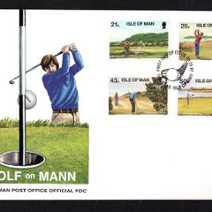 1997 Isle of Man Golf Commemorative Stamps First Day Cover (FDC)