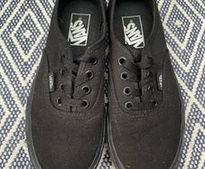 Black Vans - Size 4 - good condition barely worn