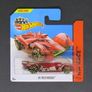 Hot Wheels Clear Red Hi-Tech Missile And Gold Hot Wheels 2014 Mattel Diecast HW Race 180/250 Brand New Factory Sealed Image 2