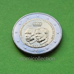 Luxembourg 2014 year Uncirculated 2 Euro coin.