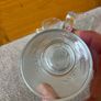 Set of 4 Vintage Clear Glass Floral Mugs Image 4