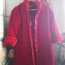 Stunning New Red Silk/Viscose Monsoon Coat Age 8-10 Image 2
