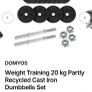 DOMYOS 20kg cast iron dumbbells set Image 4