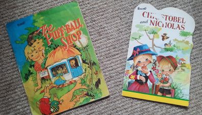 2 Vintage Children's Paper Books