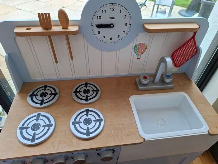Wooden play kitchen