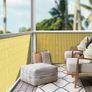 PVC Privacy Screening Fence 90 x 400 cm, Reinforced Struts Privacy Protection for Garden, Balcony and Terrace, Wind and Sun Protection Outdoor, Bamboo Image 2