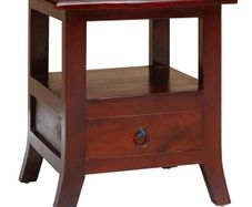 Bedside Cabinet Brown 40 x 40 x 45,5 cm Solid Mahogany Wood