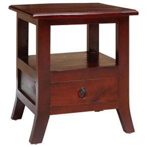 Bedside Cabinet Brown 40 x 40 x 45,5 cm Solid Mahogany Wood