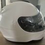 HJC White motorbike helmet Image 3