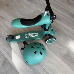 Scoot and Ride Highwaykick 1, 2 in 1 seat scooter, with helmet