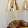 Glass and Rose Gold Glass Vases or Decorative Glassware Pieces Image 3