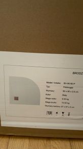 Shower Tray Semi Circular white 900x900 slim tray
