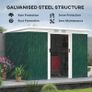 4ft x 9ft Steel Garden Tool Shed Image 5