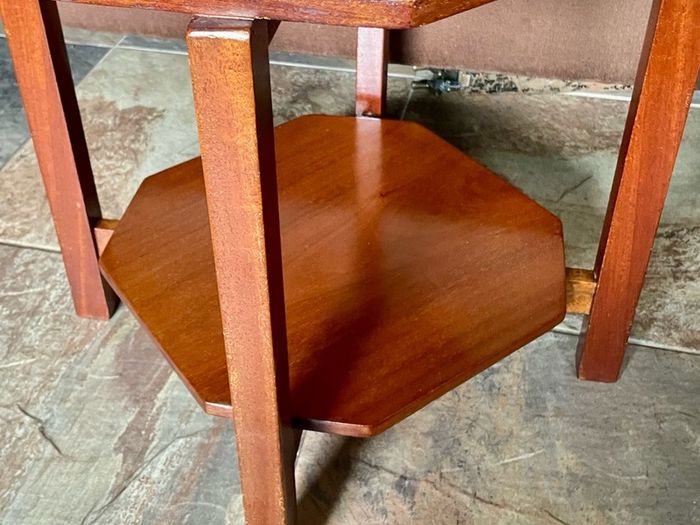 Unique 1950s Mid Century Solid Teak Side Occasional or Small Coffee table