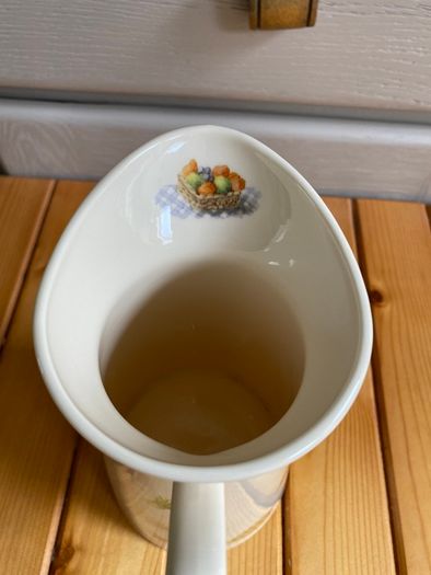 Beautiful Rare Vintage Aynsley Fine Bone China Edwardian kitchen garden - Jug and Wash Bowl