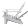 Garden Chair Wood White Image 4