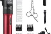 Dog Clippers Low Noise Dog Grooming Kit Rechargeable Pet Clippers Cordless Dog Clipper Professional Dog Trimmer Suitable for Dogs,Cats and Other Pets (FREE POSTAGE)