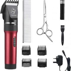 Dog Clippers Low Noise Dog Grooming Kit Rechargeable Pet Clippers Cordless Dog Clipper Professional Dog Trimmer Suitable for Dogs,Cats and Other Pets (FREE POSTAGE)