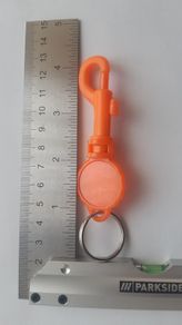 Swivel Hook Snap Keyring Orange x10