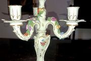 Gorgeous tall antique Dresden candelabra