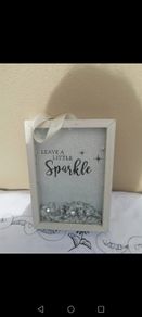 Leave a litle sparkle hanging picture