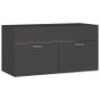 Sink Cabinet with Built-in Basin Grey Chipboard Image 6