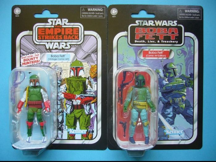 star wars boba fett comic art vintage collection