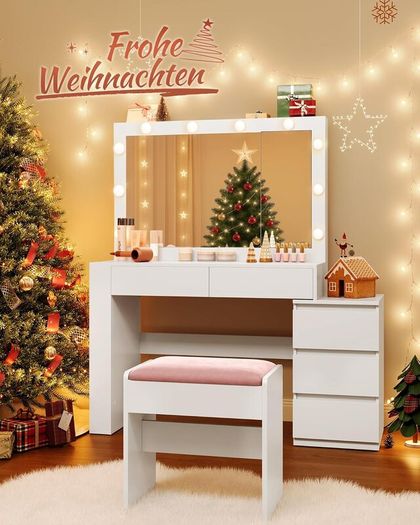 Dressing Table with LED Lighting