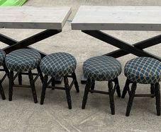 Tables and bar stools